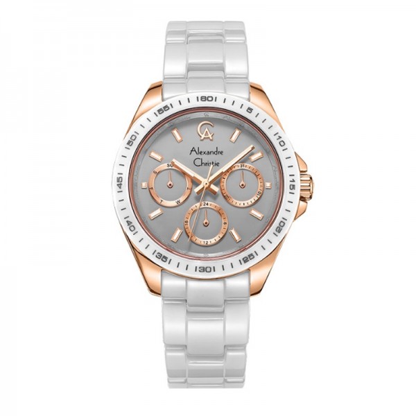 Alexandre Christie AC 2B08 Rosegold White Grey BFBRGGRSL